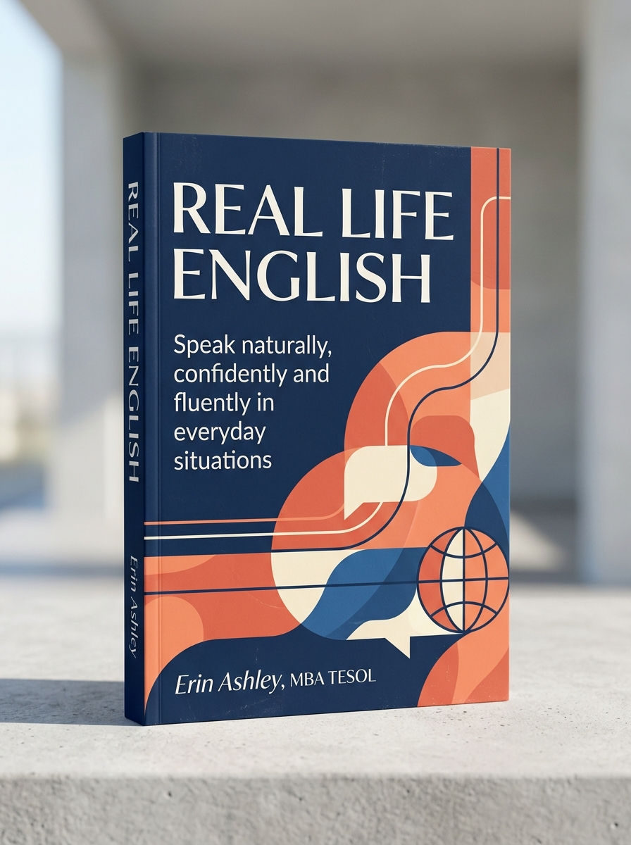 Real Life English Book Mockup by Erin Ashley