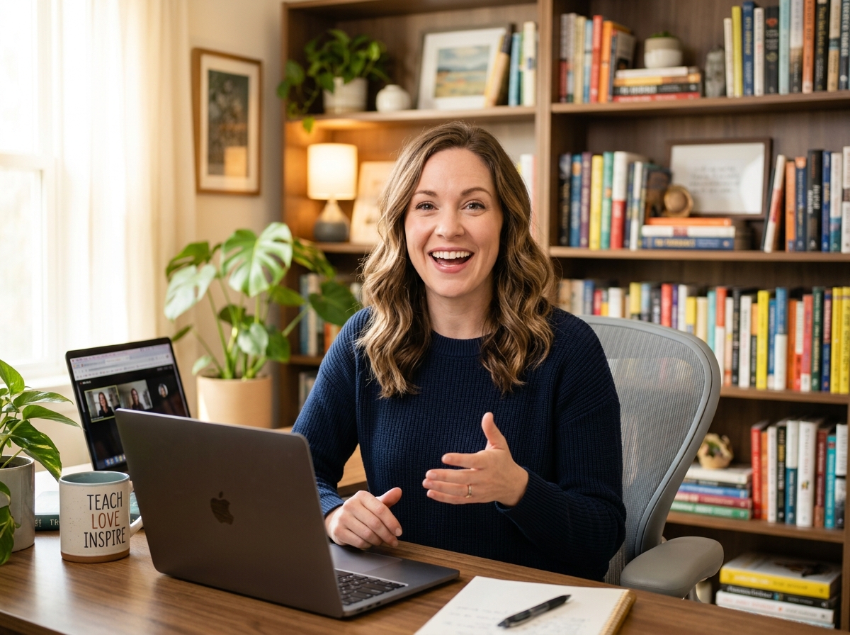 Erin Ashley teaching American English